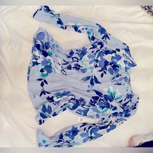 Beautiful blue flowy top